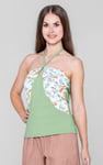 Halter Neck Floral Printed Cami