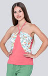 Halter Neck Floral Printed Cami