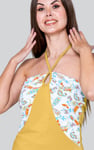 Halter Neck Floral Printed Cami