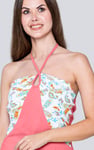 Halter Neck Floral Printed Cami