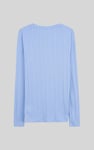 Button Detail Half Placket Long Sleeve T-shirt