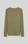 Button Detail Half Placket Long Sleeve T-shirt