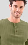 Button Detail Half Placket Long Sleeve T-shirt