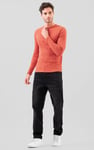 Button Detail Half Placket Long Sleeve T-shirt