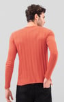 Button Detail Half Placket Long Sleeve T-shirt