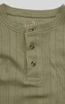 Button Detail Half Placket Long Sleeve T-shirt