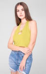 Halter Neck Crop Tank Top