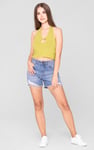 Halter Neck Crop Tank Top
