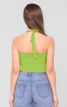 Halter Neck Crop Tank Top