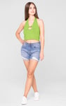 Halter Neck Crop Tank Top