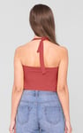 Halter Neck Crop Tank Top