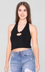 Halter Neck Crop Tank Top