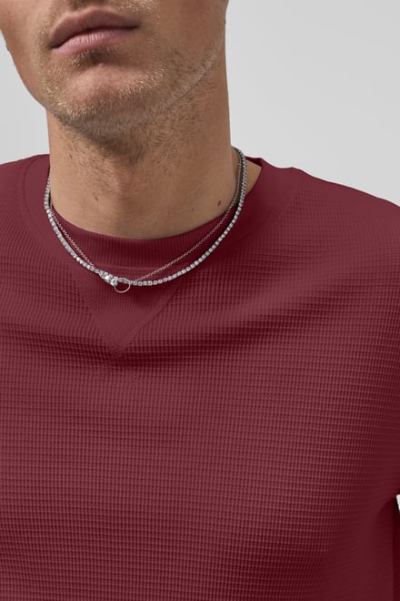 Men’s Regular Fit Waffle T-Shirt | Enorsia