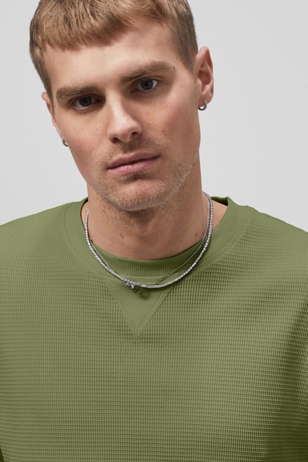 Men’s Regular Fit Waffle T-Shirt | Enorsia