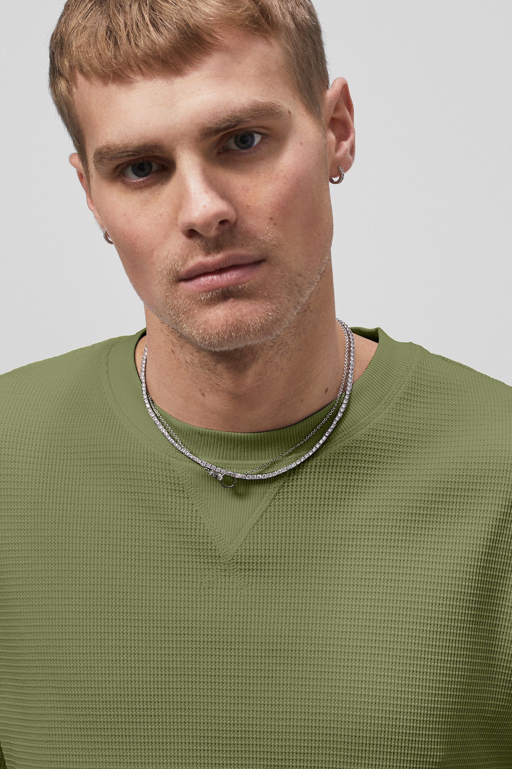 Men’s Regular Fit Waffle T-Shirt | Enorsia