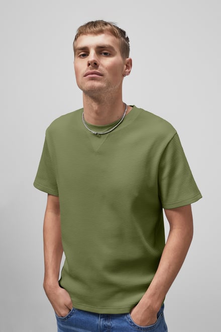 Men’s Regular Fit Waffle T-Shirt | Enorsia
