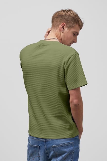 Men’s Regular Fit Waffle T-Shirt | Enorsia