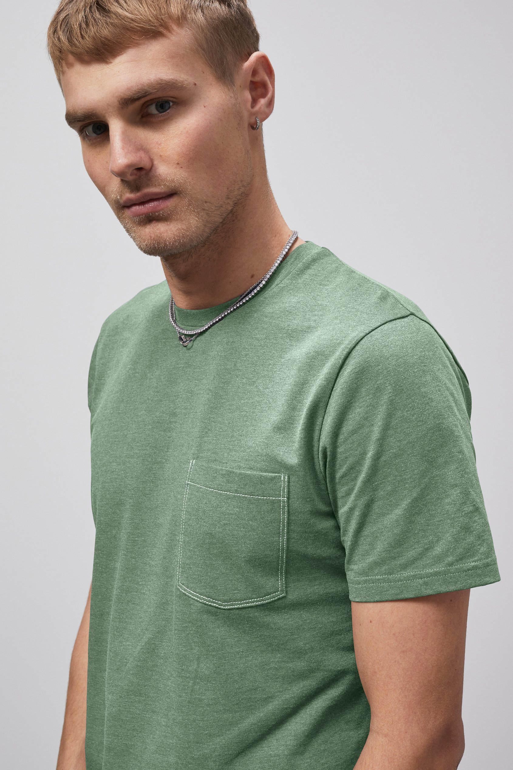 Front Pocket Short Sleeve T-Shirt
