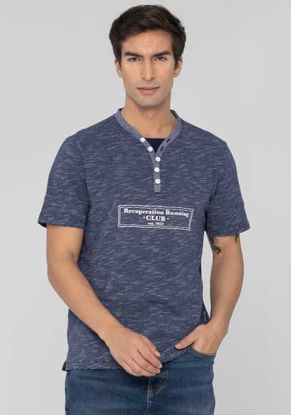 Half Placket Y/D T-Shirt