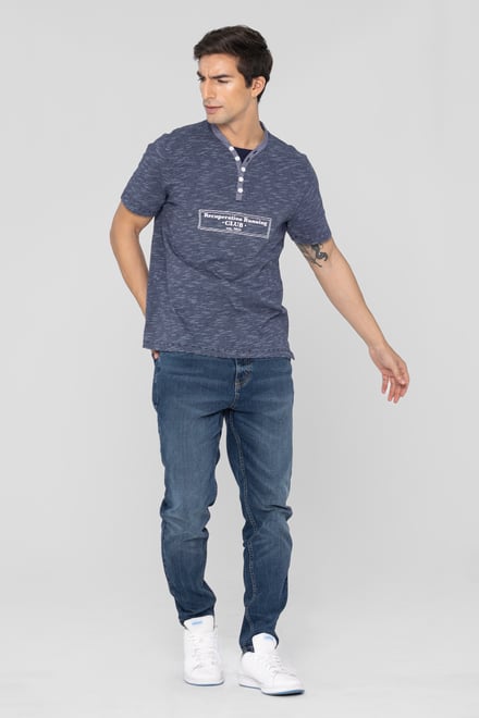 Half Placket Y/D T-Shirt