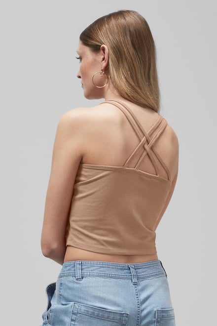 Cross Back Crop Cami