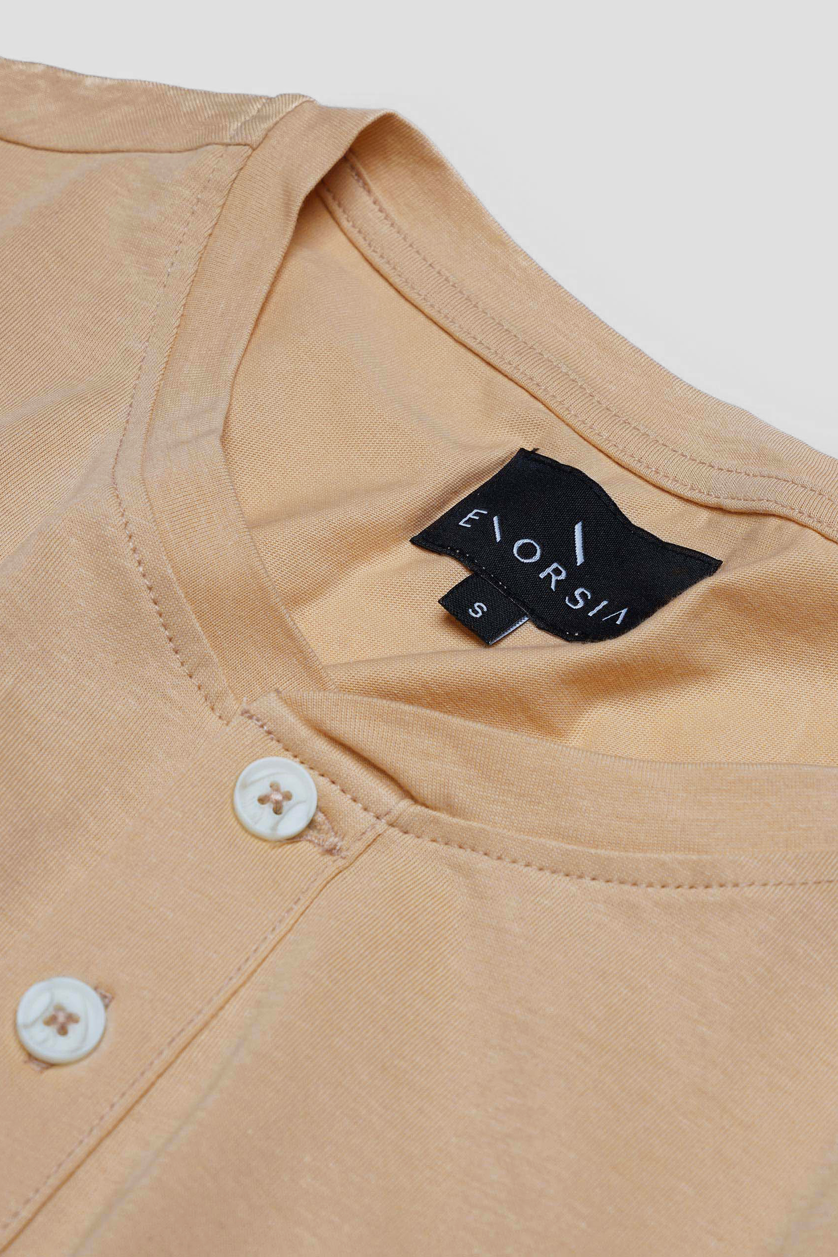 Half Placket Long Sleeve T-Shirt