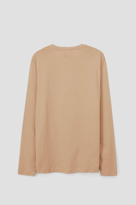 Half Placket Long Sleeve T-Shirt