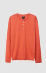 Half Placket Long Sleeve T-Shirt