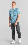 Mens Geometric Printed T-Shirt