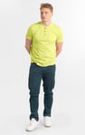 Short Sleeve Henley Washed Tee