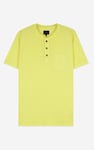 Short Sleeve Henley Washed Tee
