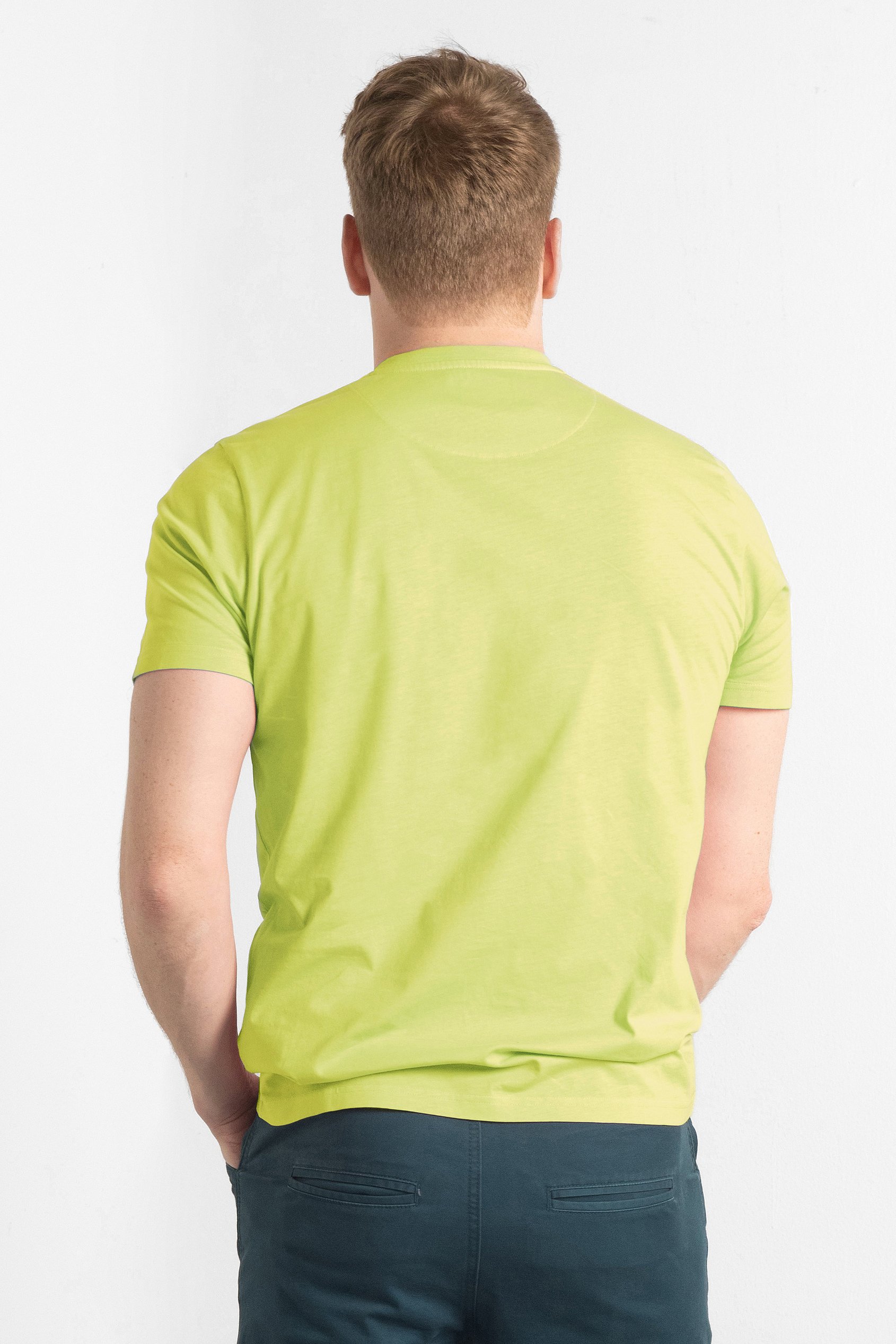 Short Sleeve Henley Washed Tee