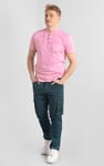 Short Sleeve Henley Washed Tee