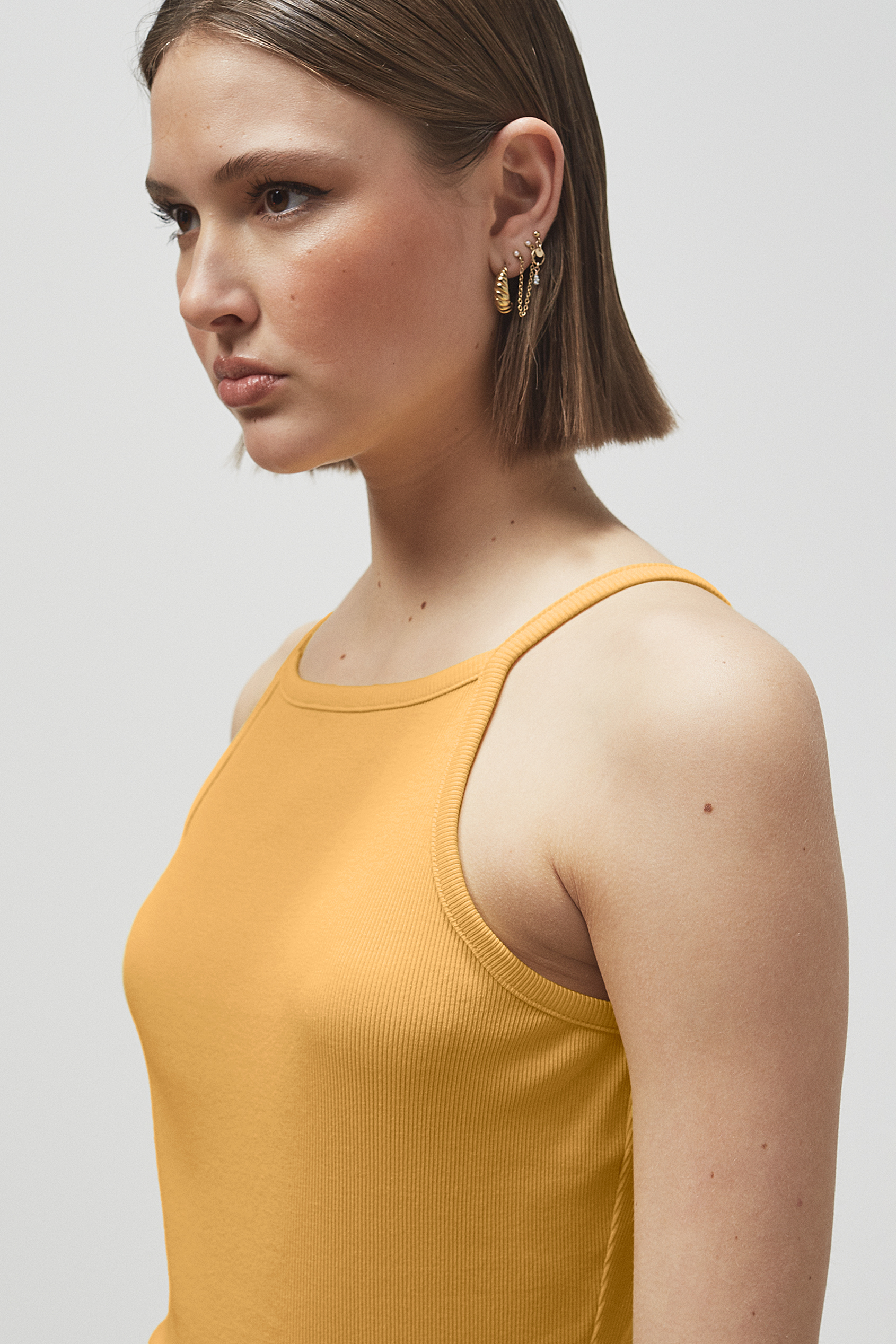 Square Neck Ribbed Cami