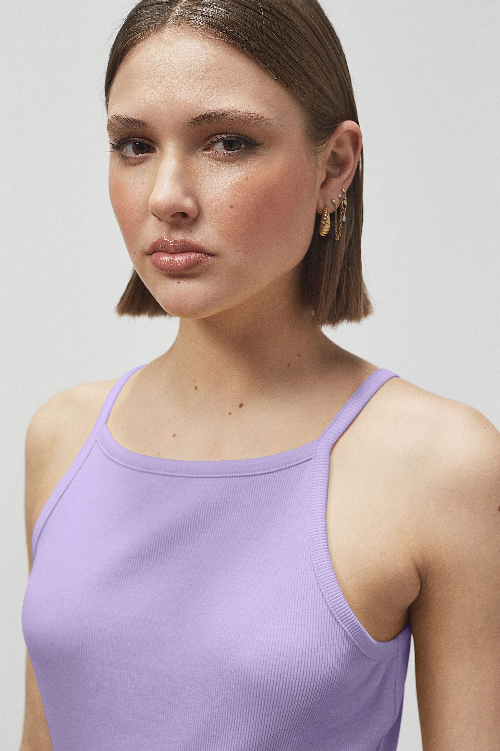 Square Neck Ribbed Cami
