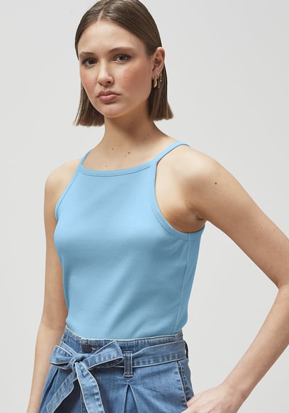 Square Neck Ribbed Cami