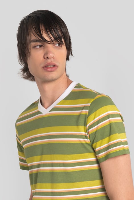 Green Engineering Stripe Mens T-Shirt