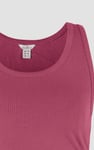 Ruched Rib Vest Tank Top