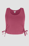 Ruched Rib Vest Tank Top