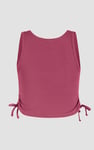 Ruched Rib Vest Tank Top