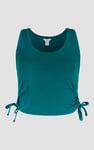 Ruched Rib Vest Tank Top