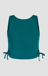 Ruched Rib Vest Tank Top