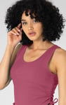 Ruched Rib Vest Tank Top