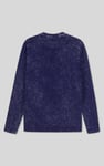 Mens Long Sleeve Indigo Washed T-Shirt