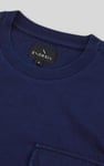 Mens Long Sleeve Indigo Washed T-Shirt
