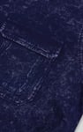 Mens Long Sleeve Indigo Washed T-Shirt