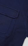 Mens Long Sleeve Indigo Washed T-Shirt
