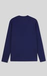 Mens Long Sleeve Indigo Washed T-Shirt
