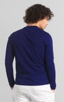 Mens Long Sleeve Indigo Washed T-Shirt