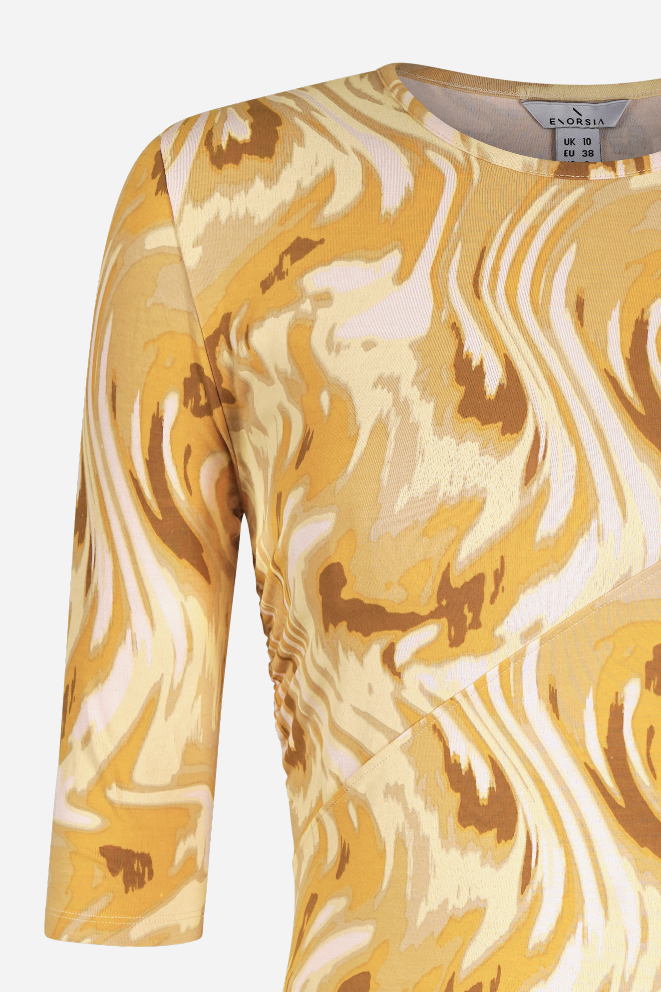 Womens One-Shoulder Fluid Printed Tops
